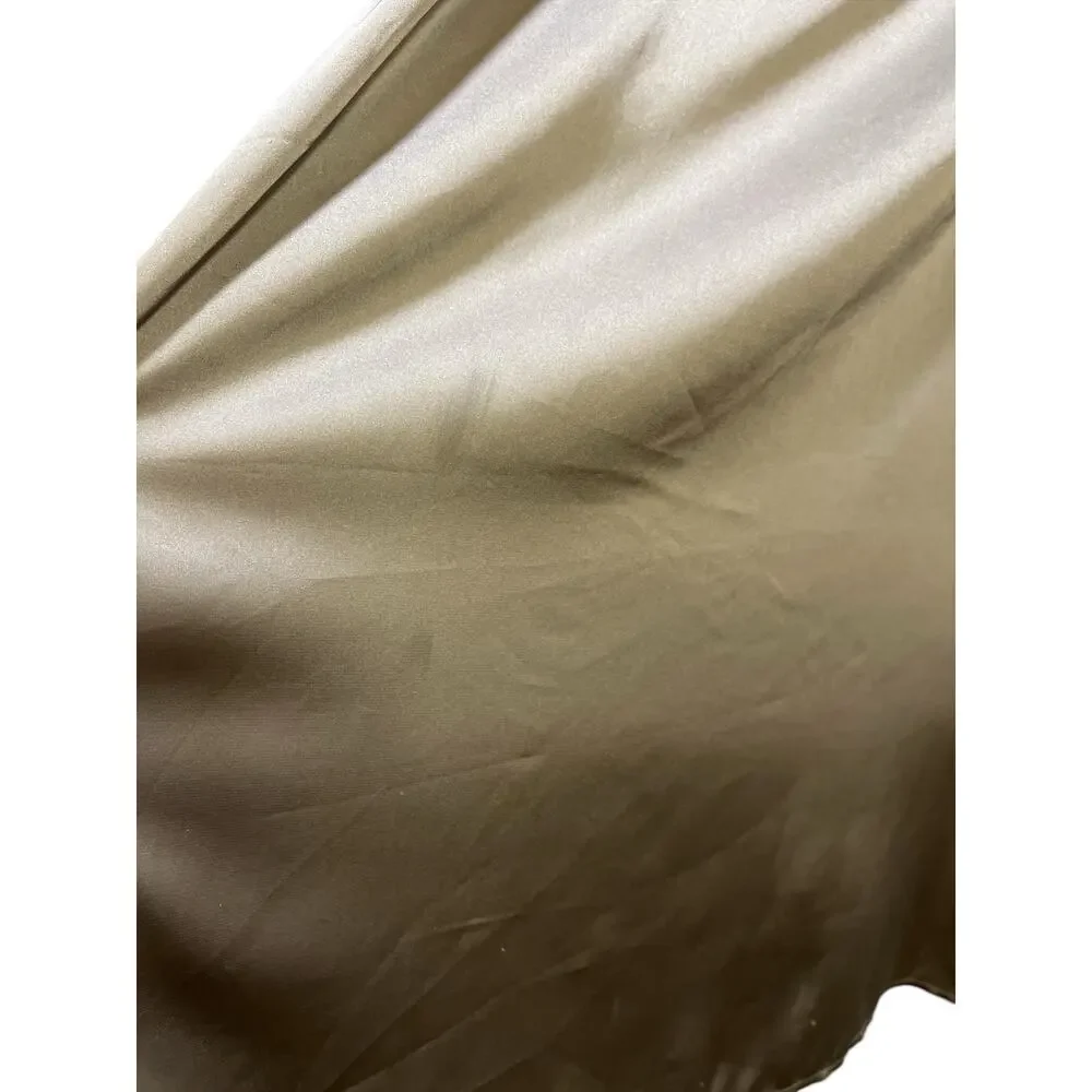 Double Zero High-Waisted Satin Straight Maxi Slip Skirt Size M